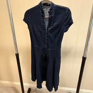 Derek Lam | Demin tie front dress